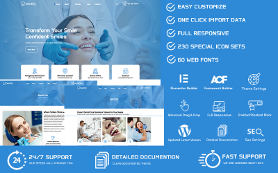 Dentify - Dental Clinic & Dentist WordPress Theme