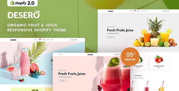 Desero - Organic Fruit & Juice Responsive Shopify Theme Desero - Organic Fruit & Juice Responsive Shopify Theme