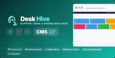 DeskHive - Laravel Support Ticket & Knowledge Base System