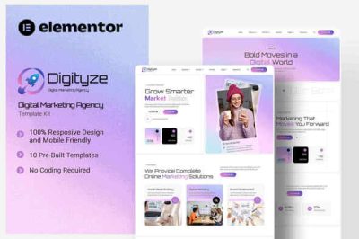 Digityze - Digital Marketing Agency Elementor Template Kit