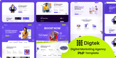 Digtek | Digital Marketing Agency Php Template
