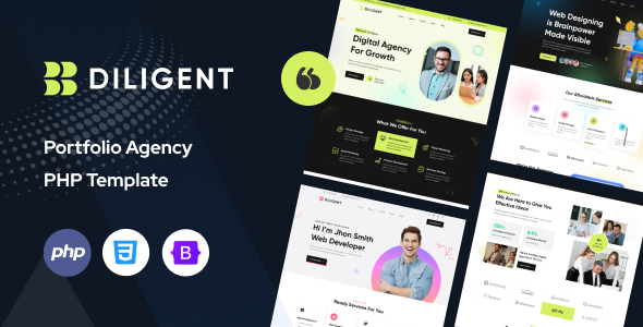 Diligent - Creative Agency & Portfolio PHP Template Diligent - Creative Agency & Portfolio PHP Template