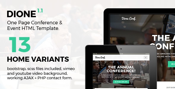 Dione - Conference & Event HTML Template Dione - Conference & Event HTML Template