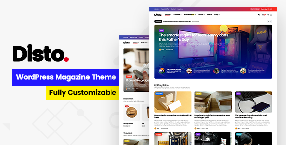 Disto - WordPress Blog Magazine Theme Disto - WordPress Blog Magazine Theme