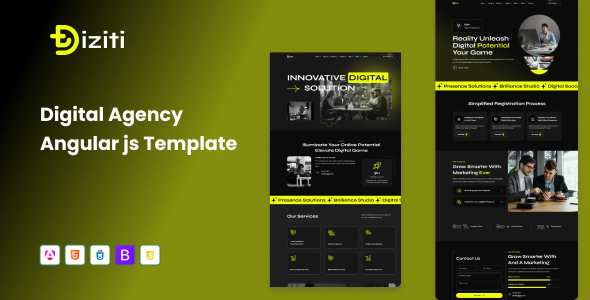 Diziti - Digital Agency Angular Template Diziti - Digital Agency Angular Template