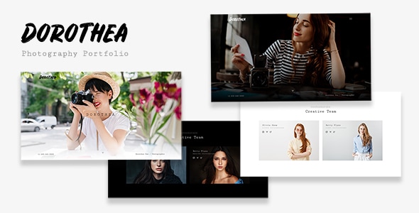 Dorothea - Creative Photography Portfolio & Studio Template Dorothea - Creative Photography Portfolio & Studio Template