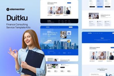 Duitku - Finance Consulting Service Elementor Template Kit