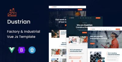 Dustrian | Factory & Industrial Vue Js Template