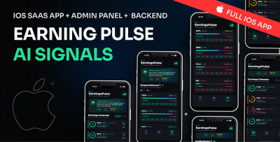 EarningsPulse - iOS Earnings Tracker App with Admin Panel & Backend