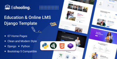 Echooling - Education & LMS Django Template