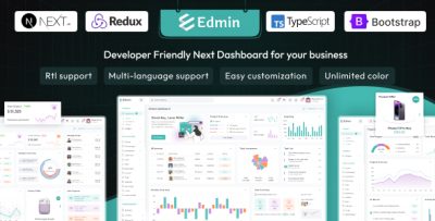 Edmin - React Nextjs Admin & Dashboard Template