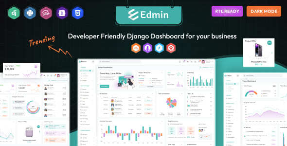 Edmin – Django Admin & Dashboard Template Edmin – Django Admin & Dashboard Template