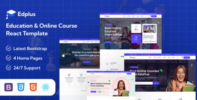 Edplus - Education React Template
