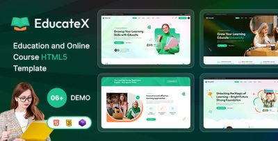EducateX - Education & Online Course HTML5 Template