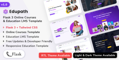 Edupath - Flask Online Courses & Education LMS Template