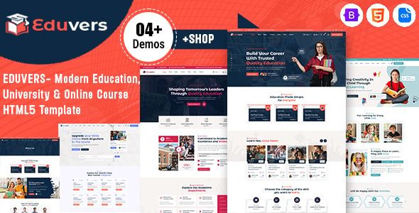Eduvers - Modern Education, University & Online Course HTML5 Template Eduvers - Modern Education, University & Online Course HTML5 Template