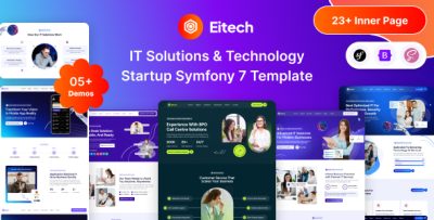 Eitech - IT Solutions & Technology Startup Symfony 7 Template