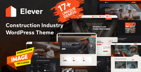 Elever - Construction WordPress Theme Elever - Construction WordPress Theme
