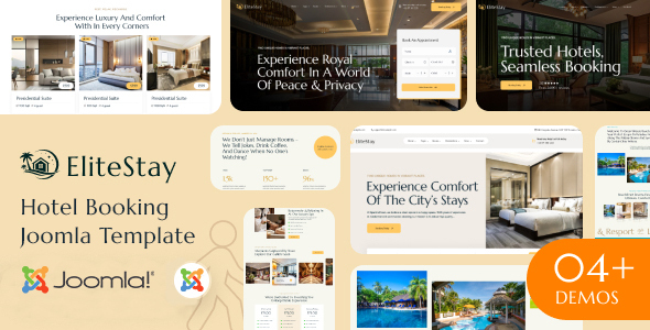 EliteStay - Hotel Booking Joomla Template Multipurpose EliteStay - Hotel Booking Joomla Template Multipurpose