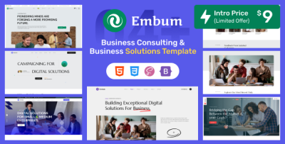 Embum - Business Consulting & Corporate HTML Template