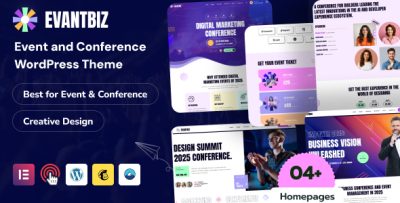 Evantbiz - Conference & Events WordPress Theme