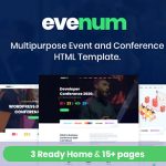 Evenum - Multipurpose Event and Conference HTML Template