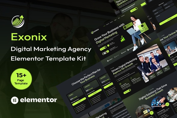 Exonix - Digital Marketing Agency Elementor Template Kit Exonix - Digital Marketing Agency Elementor Template Kit