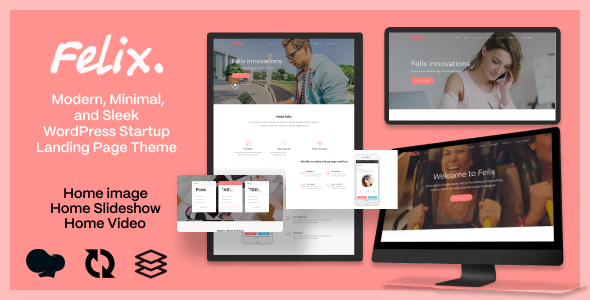 Felix. - Startup Landing Page WordPress Theme Felix. - Startup Landing Page WordPress Theme