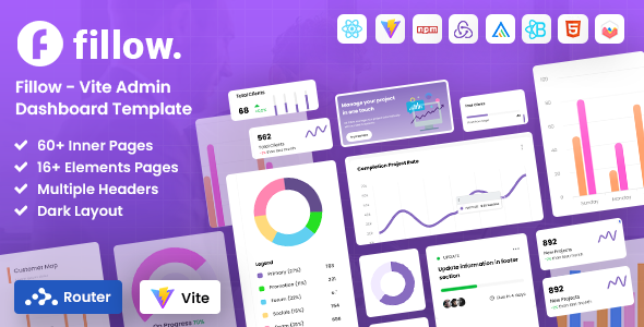 Fillow - Vite SaaS Admin Dashboard Template Fillow - Vite SaaS Admin Dashboard Template