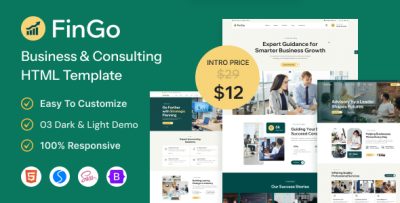 FinGo - Business Consulting HTML Template