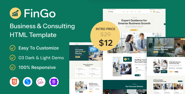 FinGo - Business Consulting HTML Template FinGo - Business Consulting HTML Template
