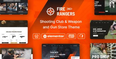 Fire Rangers - Shooting Range & Gun Club WordPress Theme