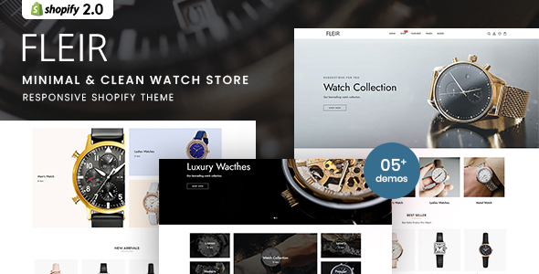 Fleir - Minimal & Clean Watch Store Shopify 2.0 Theme Fleir - Minimal & Clean Watch Store Shopify 2.0 Theme