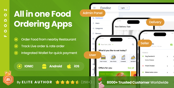 Food Ordering Full Application| Online Food Delivery | Multi Restaurant Order Management App| Foodoz Food Ordering Full Application| Online Food Delivery | Multi Restaurant Order Management App| Foodoz