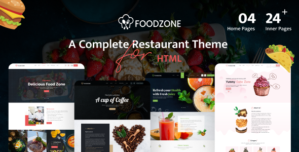 Foodzone - Food & Restaurant E-commerce HTML Template Foodzone - Food & Restaurant E-commerce HTML Template