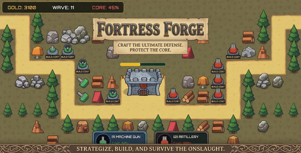 Fortress Forge — Ads-Enabled HTML5 Castle Defense with Level Editor Fortress Forge — Ads-Enabled HTML5 Castle Defense with Level Editor