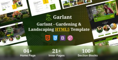 Garlant - Landscaping & Gardening HTML Template