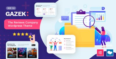Gazek - Customer Review WordPress Theme