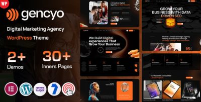 Gencyo - Digital Marketing Agency WordPress Theme