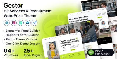 Gestor - HR Services & Recruitment WordPress Theme