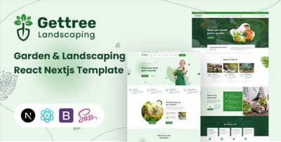 Gettree - Garden & Landscaping React Nextjs Template