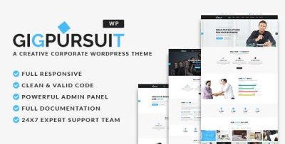GigPursuit - Business & Corporate WordPress Theme