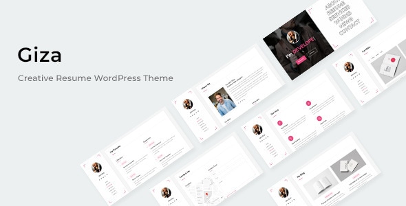 Giza - Creative Resume WordPress Theme Giza - Creative Resume WordPress Theme