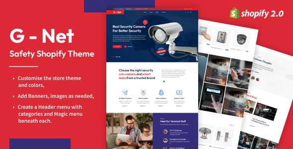 Gnet - CCTV, Home Automation Store Shopify Theme Gnet - CCTV, Home Automation Store Shopify Theme