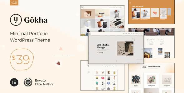 Gokha - Minimal Portfolio WordPress Theme Gokha - Minimal Portfolio WordPress Theme
