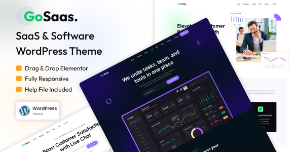 Gosaas - SaaS & Software WordPress Theme Gosaas - SaaS & Software WordPress Theme