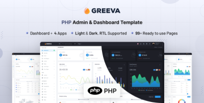 Greeva - PHP Admin & Dashboard Template