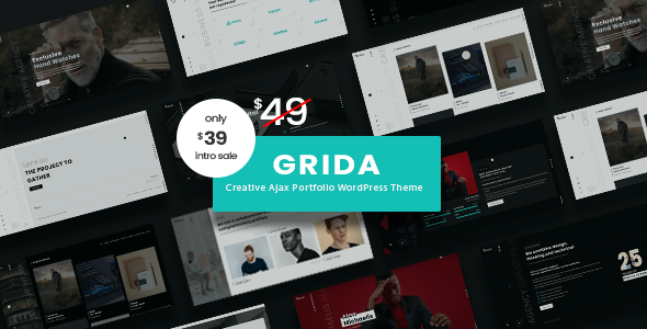 Grida - Ajax Portfolio WordPress Theme Grida - Ajax Portfolio WordPress Theme
