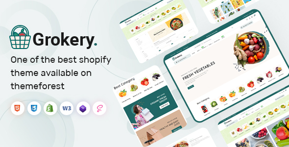 Grokery - Vegetable, Organic & Grocery Supermarket Responsive Shopify Theme OS 2.0 Grokery - Vegetable, Organic & Grocery Supermarket Responsive Shopify Theme OS 2.0