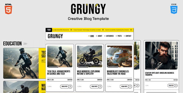 Grungy - Blog Template Grungy - Blog Template
